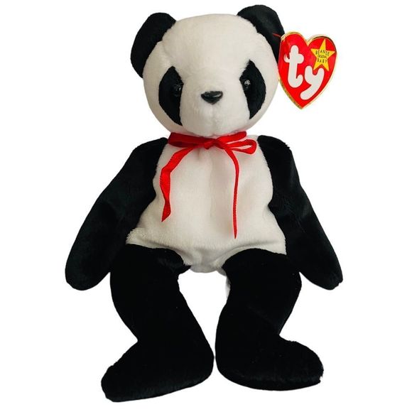 Ty Other - 1997 Fortune beanie Baby Black White